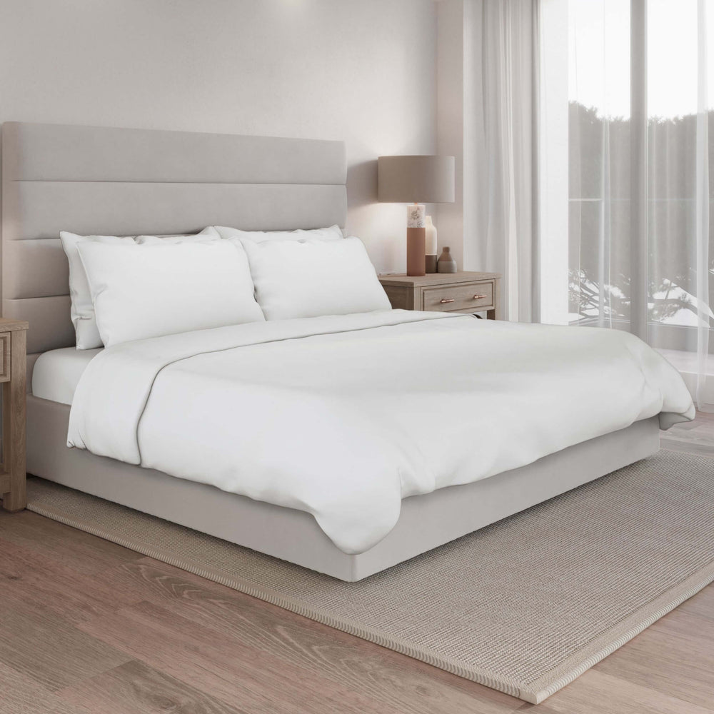 White Luxury Bamboo Bedding Set