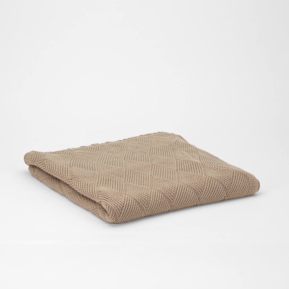 Luxury Bamboo Knitted Blanket Truffle